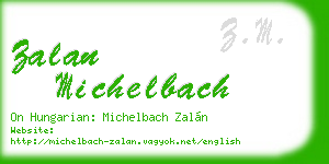 zalan michelbach business card
